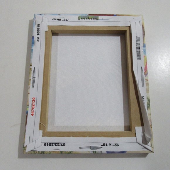 Corgi Dog Pet Friendly Beach Canvas Wall Art Home Decor 12x10 - Picture 4 of 5